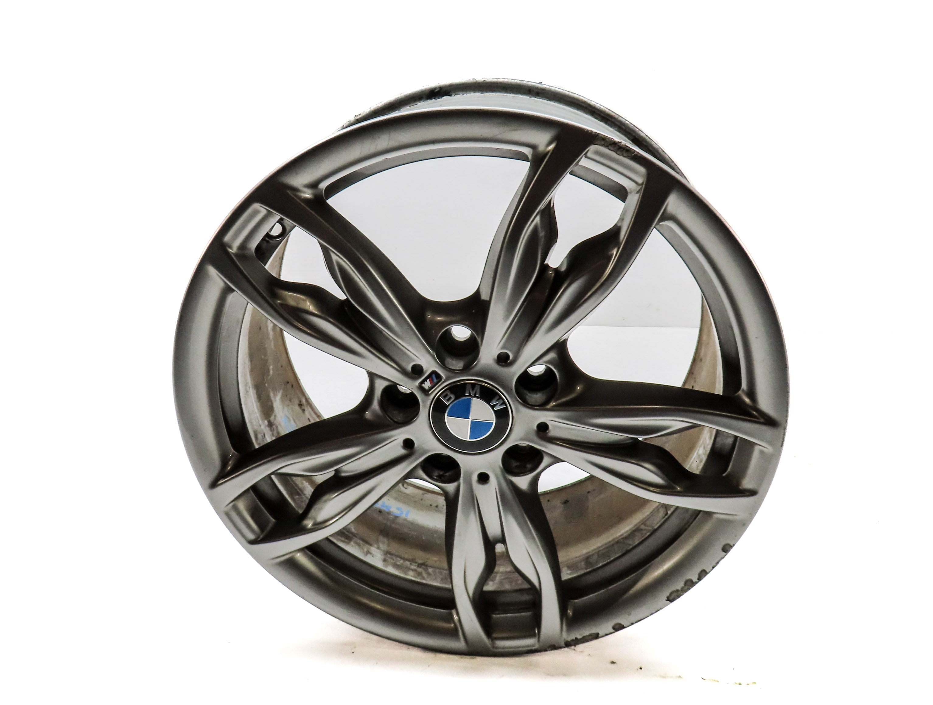 14-20 BMW 2 SERIES F22 18x8" ///M 5 DOUBLE 10 SPOKE ALUMINUM WHEEL RIM (GREY) — exact item pictured